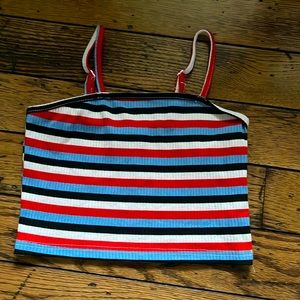 striped SHIEN xs crop tank top